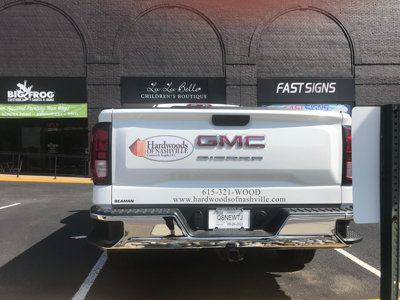 Hardwoods of Nashville Truck Graphics Photo